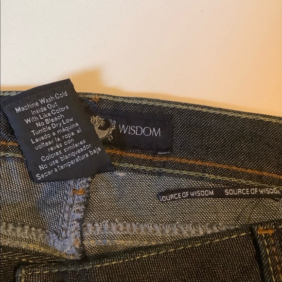 Source of Wisdom Dark Capri Jeans w/ Cuffs size 22 - Picture 6 of 7